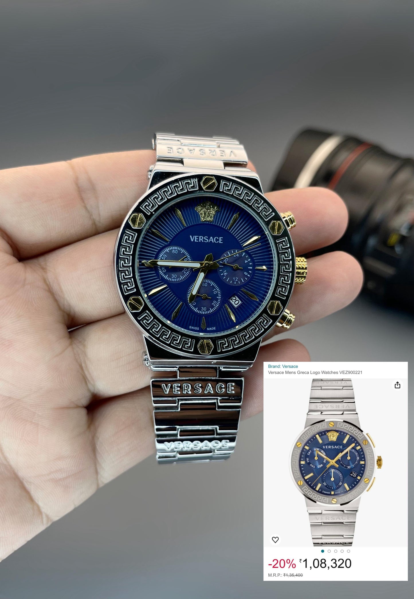 Versace Greca Logo Men’s Watch