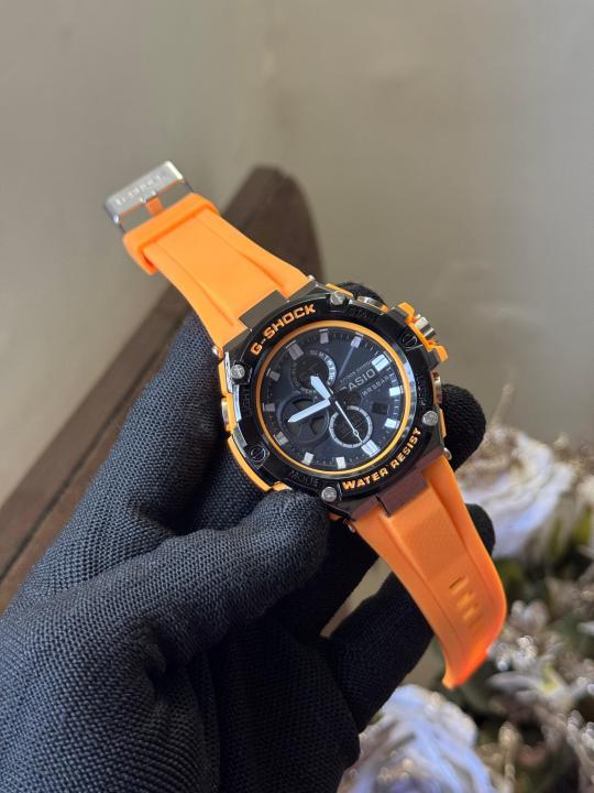 Gshock Sport Orange Analog With Digital Premium Watch