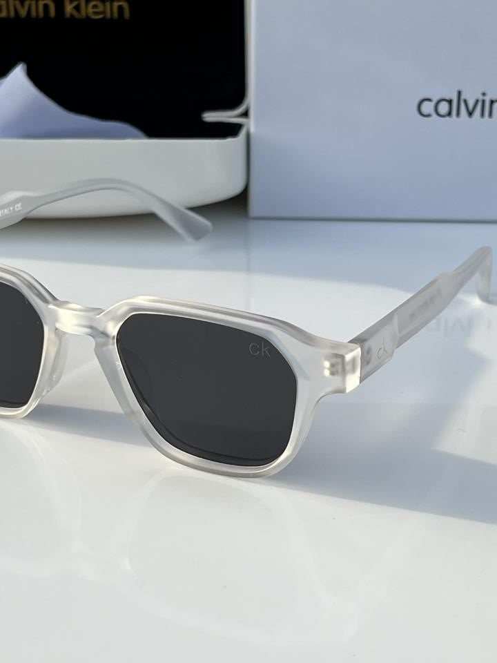 Calvin Klein Y05 White-Black Sunglasses!
