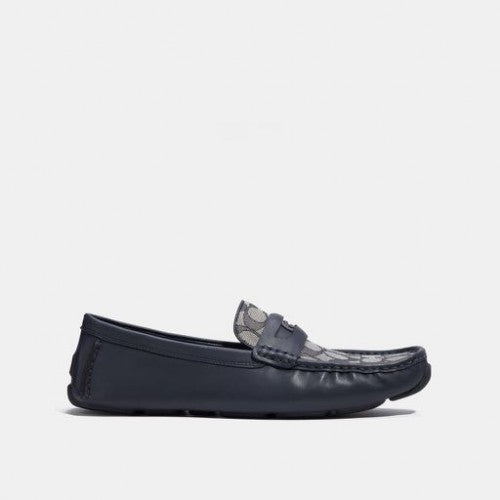 coac_h coin loafer black/cream