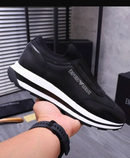 empori_o Armani slip on black with original packaging