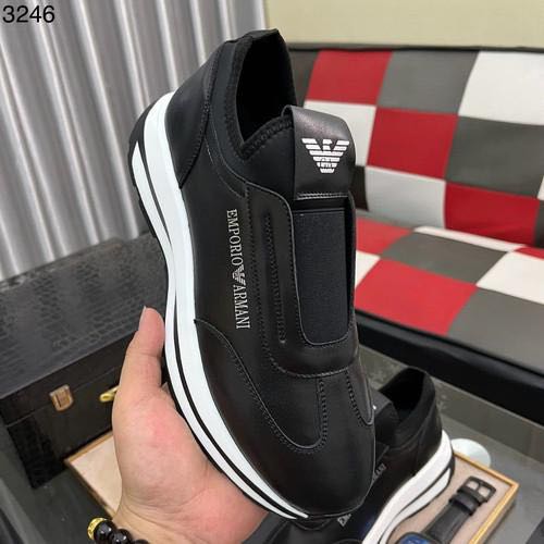 empori_o Armani slip on black with original packaging