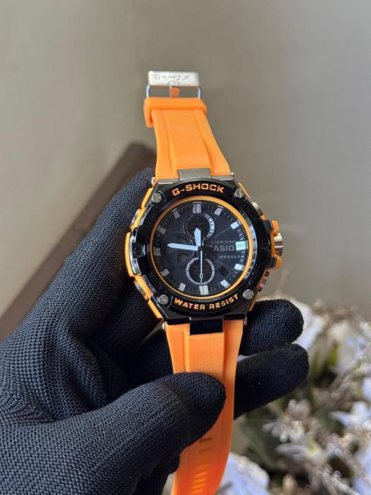 Gshock Sport Orange Analog With Digital Premium Watch