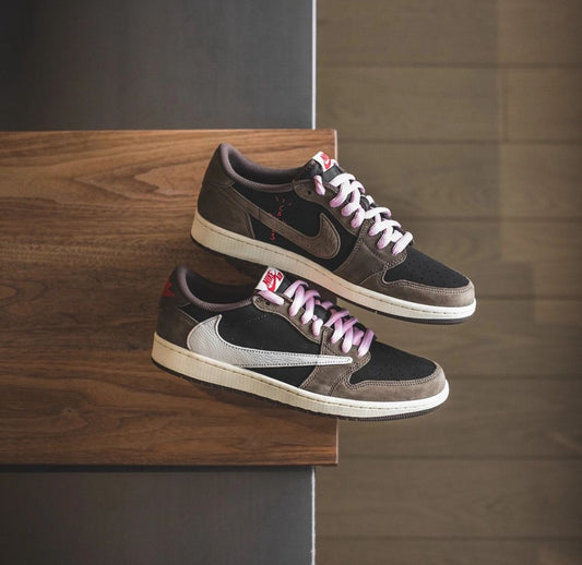 🌪 Travis Scott x AJ1 Low OG – Dark Mocha