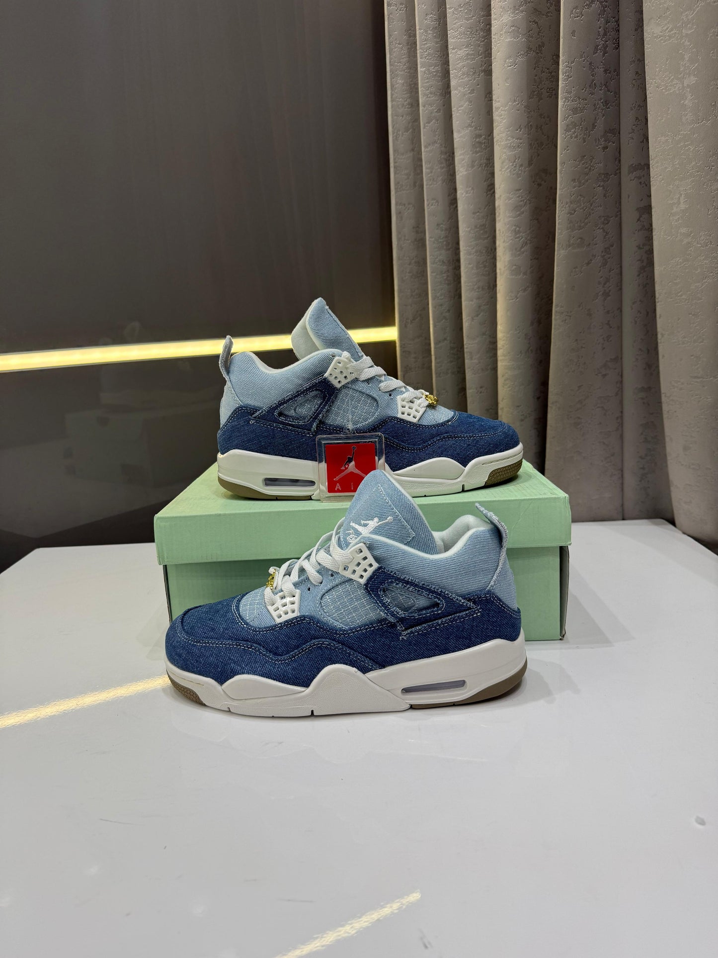 Air Jordan Retro 4 "Tex Denim Worn Blue" – Men’s Premium Drop