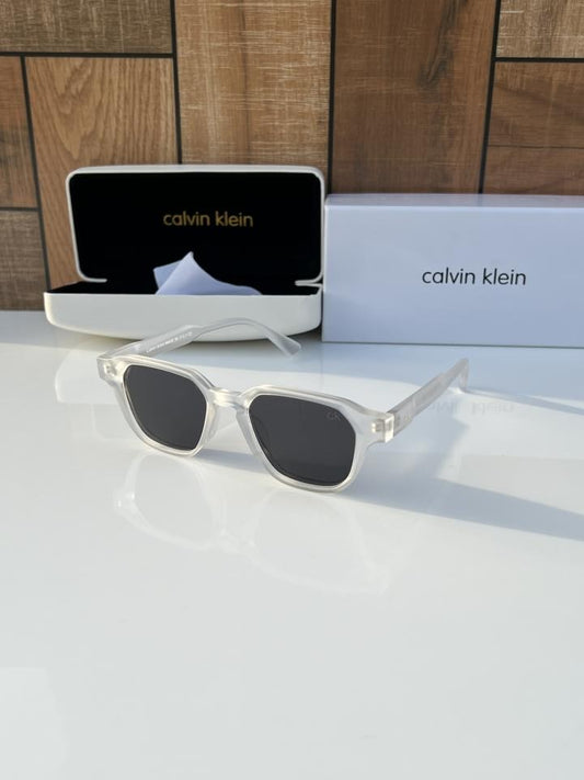 Calvin Klein Y05 White-Black Sunglasses!